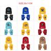 Cartoon Printed Knitted Hat Glove 2pcs Sets Anime Plush Warm Cold-proof