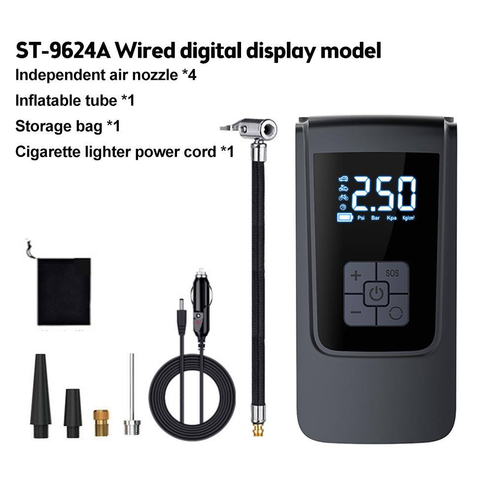 

Насос для накачивания шин 150PSI светодиодный цифровой воздушный насос портативный автомобильный беспроводной насос воздушный компрессор для автомобилей мотоциклов велосипедов