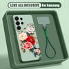 Custodia con Motivo Floreale di Margherita Cartoon per Samsung S26 S25 Ultra S24 S23 FE S22 A15 A16 A17 A35 A36 A37 A54 A55 A56 A57 5G Copertura Ibrida Magnetica Opaca