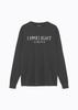 LIMELIGHT APPAREL Athlete Logo Pigment Long Sleeve T-Shirt (Black/White)