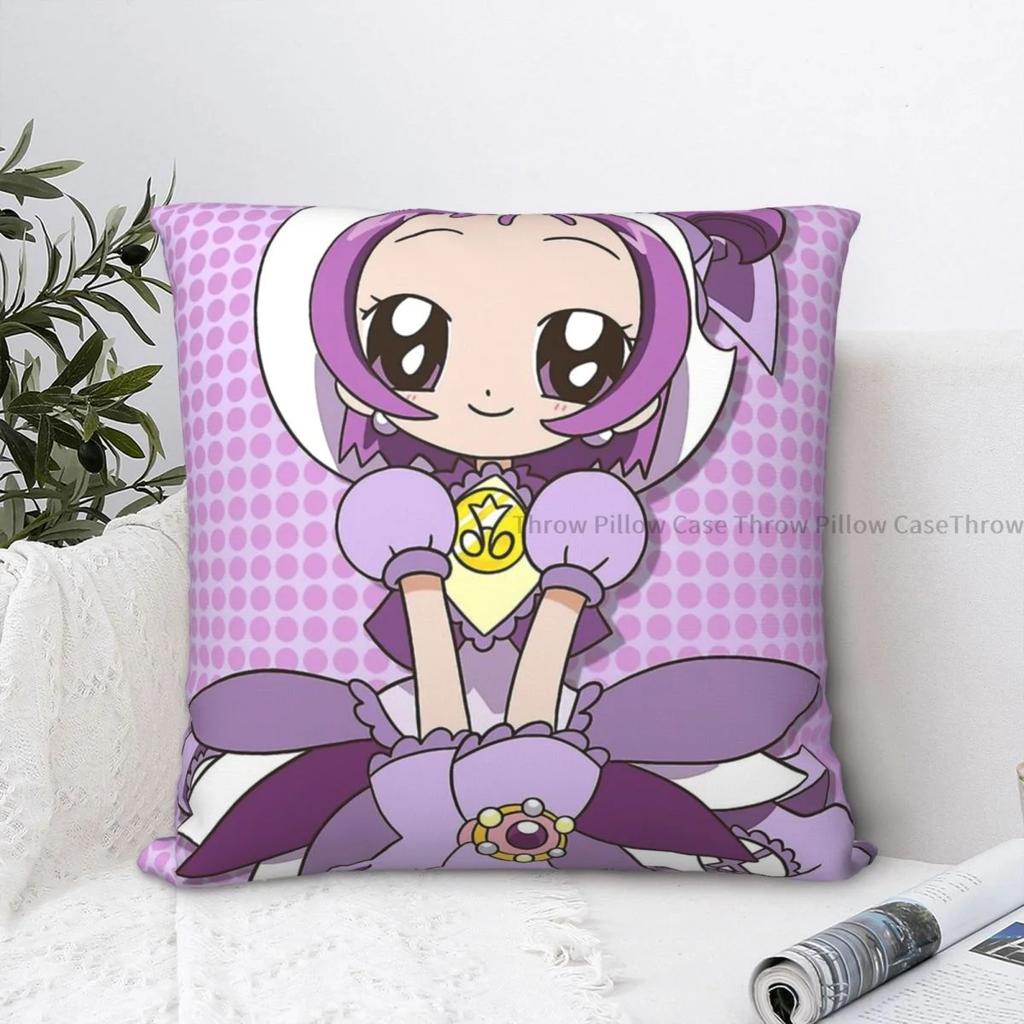 Ellie Polyester Cushion Cover Magical DoReMi Anime Sofa Office Decorative Reusable Hug Pillowcase