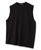 Under Off Oversized Crew Neck Sleeveless T-Shirt Black