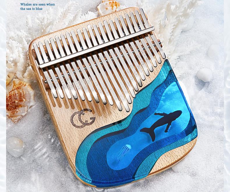 CEGA 17-Key Resin Kalimba Thumb Piano - Small Musical Instrument for Kids