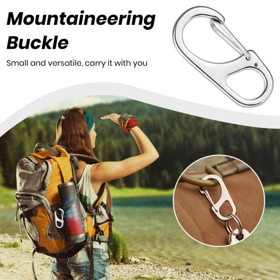 5 ks Mini karabiny Camping Horolezectví Bezpečnostní přezky ze zinkové slitiny Nerezové a korozi odolné pružinové spony na háčky Campingové vybavení