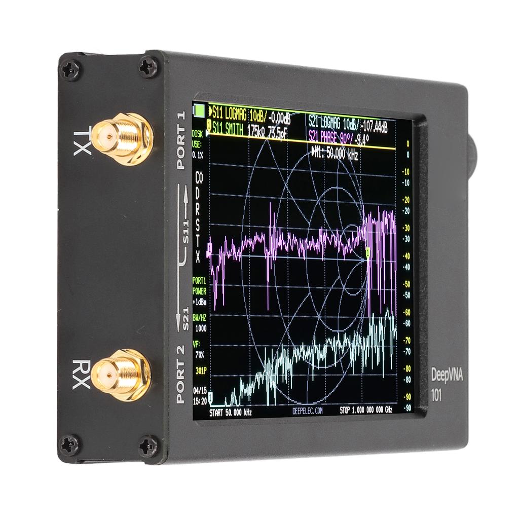 Vector Network Analyzer 4.3in Screen Handheld HF VHF UHF Antenna Standing Waves Analyzer 10k 1.5ghz
