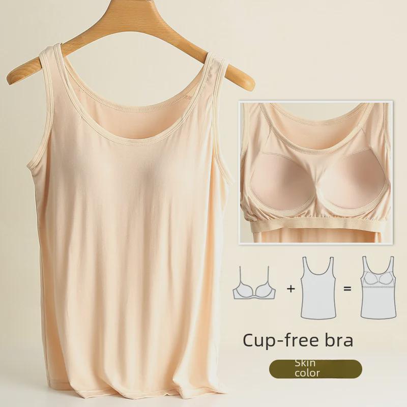 Damen Nahtloses Gepolstertes Sport-Camisole - Große Größe