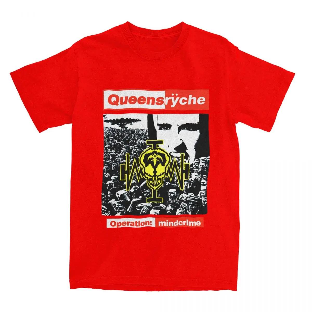 

Queensryche Operation Mindcrime for Men Women T Shirts Merch Unique Tee Shirt T-Shirt Unique Clothing XXXXXL червоний