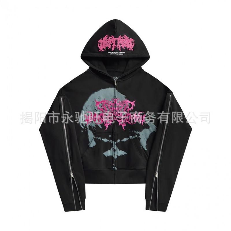 Unisex Oversized Hooded Sweatshirt With Graphic Print Hip Hop Streetwear Loose Fit Pullover Fall