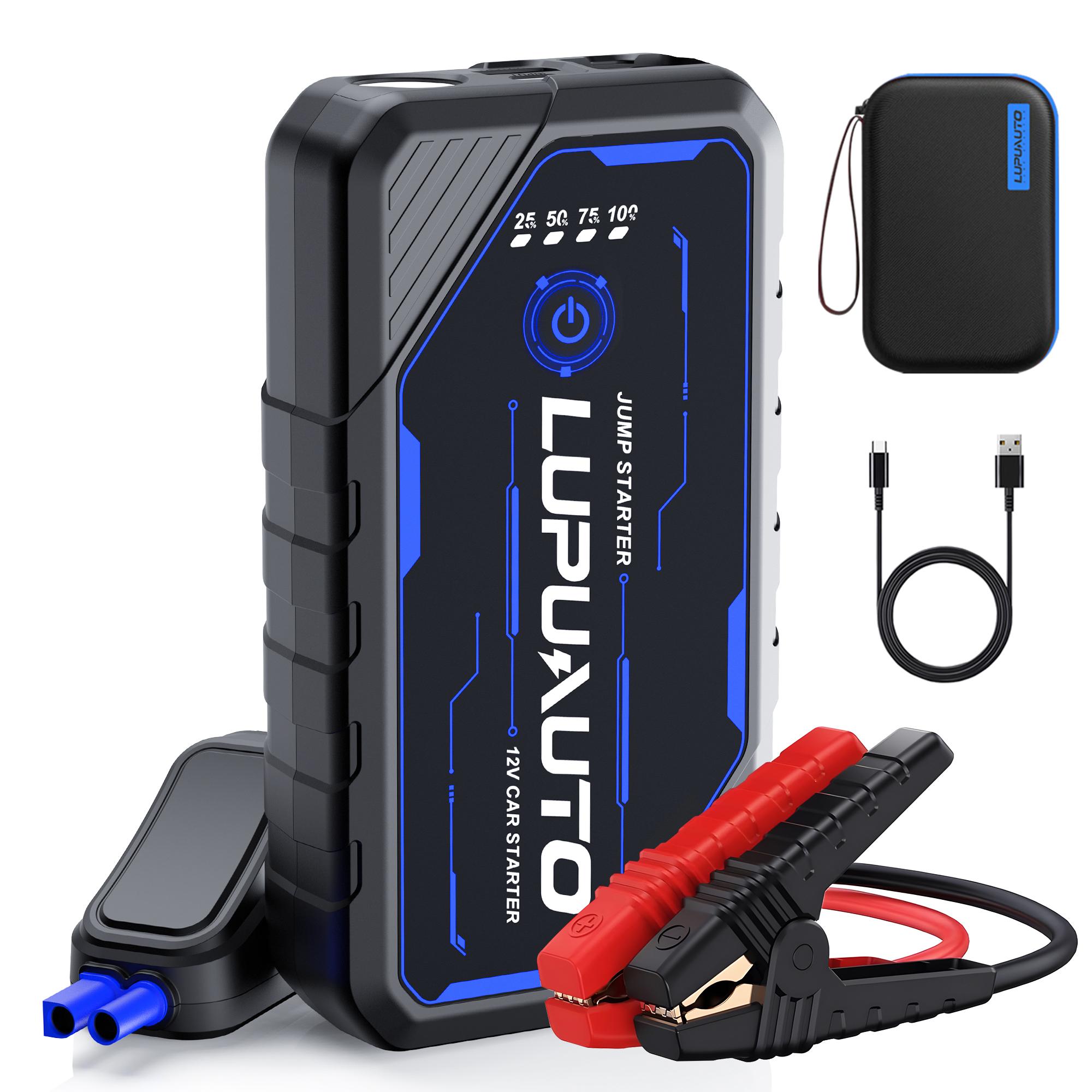 Автомобильный 6000А Портативный 12В Пусковое устройство Power Bank 10400 мАч Пусковое устройство Бустер Автомобильное пусковое устройство Аварийное пусковое устройство для автомобильного аккумулятора 6000A