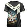 Maglietta Grafica Mountain Bike Uomo Nome Personalizzato Magliette Ciclismo Sport Bicicletta Maniche Corte Top Estate Girocollo T-shirt