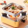 10/30Pcs Disposable Aluminum Foil Pans Waterproof & Oil-Proof Square Baking Foil Box High-Temperature Resistance Baking Pan Liner Kitchen Drip