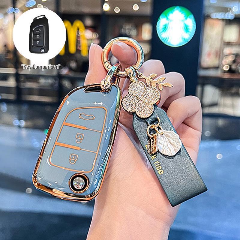 Stylish Key Case for Dongfeng Fengshen AX7, AX3, AX4, AX5, Fengdu MX5, A30 Car Models