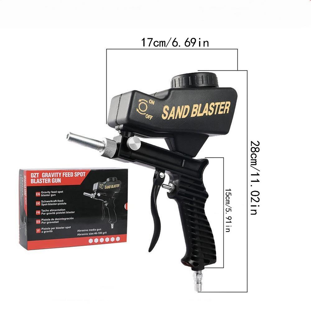 Soda Blasting Equipment Small Portable Handheld Hand Tools Powder Sand Blasting Spray Tool For Walnut Shell Soda Stain Rust