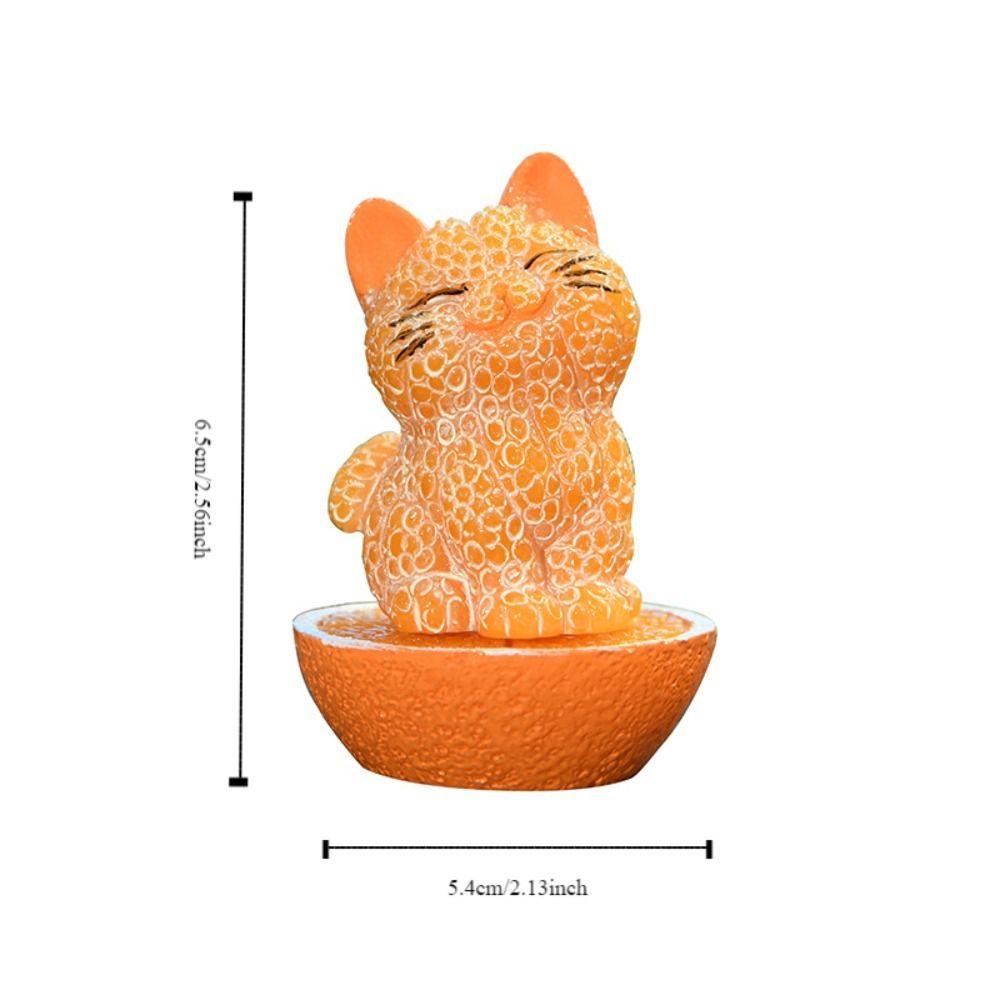 Orange Cat Car Interior Accessories Decoration Car Decor Cartoon Car Ornament Auto Dashboard