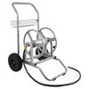 Water Hose Reel Cart, 6096/9144 Cm High-Pressure Garden Hose Cart, Hoses Reel Carts with Two Wheels, Handle & Heavy-Duty Mesh Storage Basket,