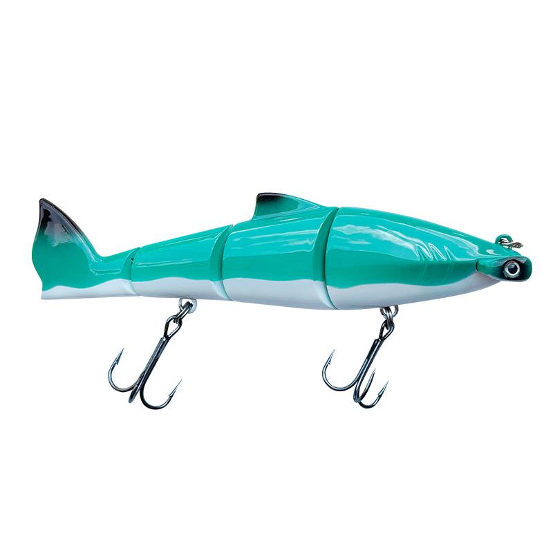 15.8cm Bass Fishing Lures Multi Jointed Trout Perch Multi-Section Fish Bait Lure Hard Bait Crankbait