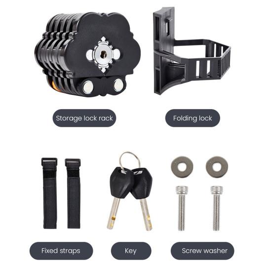 Bicycle Lock with 2 Keys Heavy Duty Waterproof Universal MTB Road Mountain Bike Anti-Theft Security Lock Bike Motorcycle Scooter Accessories