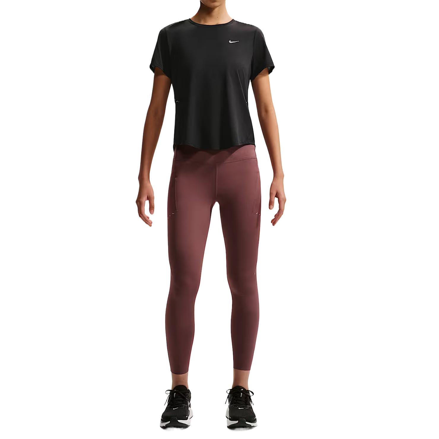 Nike Dri Fit Running T Shirt Women s IF1681-010 L