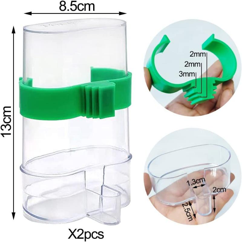 Automatic Bird Water Dispenser Bird Drinking Feeder Bird Cage Water Fountain For Budgie Cockatiel Lovebird Canary