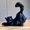 Halloween Cat Statue Animal Sculpture Adorable Versatile Collection Ornament Figurine for