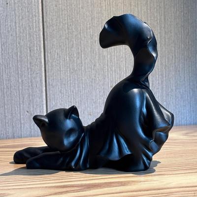 Statuie Pisică Halloween Sculptură Animal Adorabilă Versatilă Colecție Ornament Figurine pentru