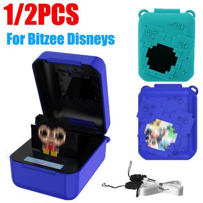 Digital Pet Toy Protective Case With Long Lanyard For Bitzee Dis Neys Silicone Protective Cover Dustproof Carry Case Accessories