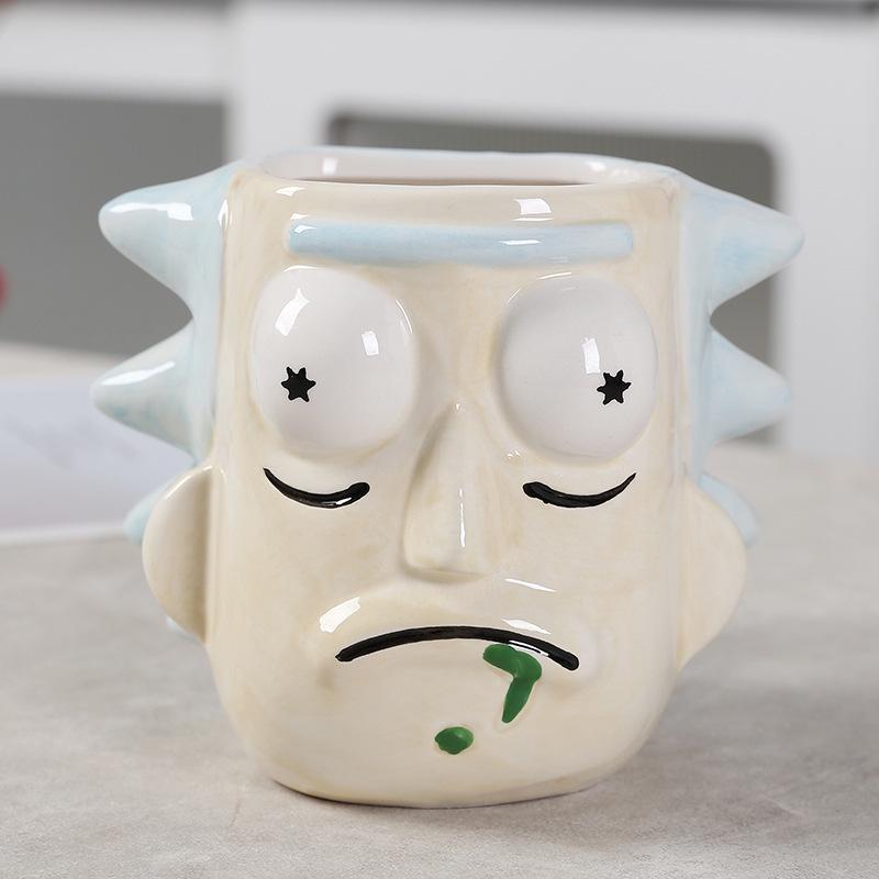 Rick and Morty 3D Cartoon Ceramic Coffee Mug for Kids