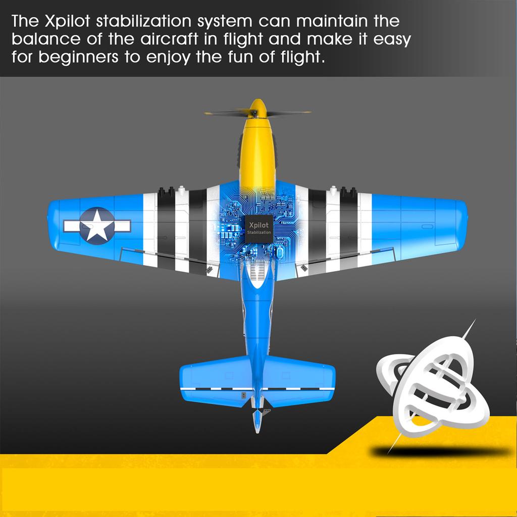 RC Airplane Model EPP 2.4Ghz Anti Interference Four Channel Aerobatic Remote Control Plane Toy for Adults Kids Beginners