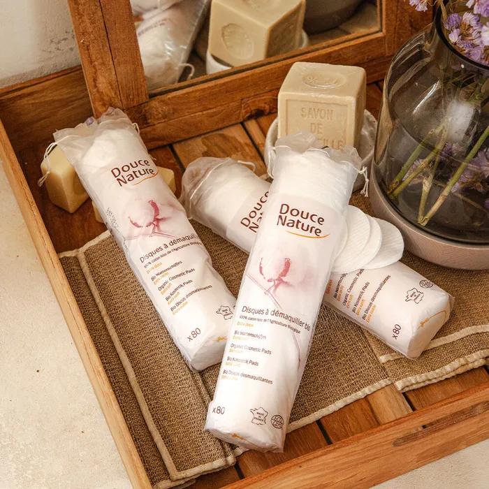 

Органические 100% хлопок гипоаллергенные круглые ватные диски 80 штук x3