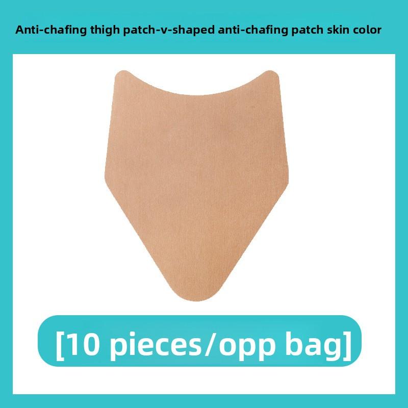 Thigh Anti-friction Patch, Inner Side Anti-slip Protection Leg Root Transparent Invisible Patch, Heel Patch V-shaped телесный