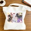 Love And Deepspace Anime Canvas Tote Bag Five Cats Design Daily Handbag Gift 30x35 35x40cm