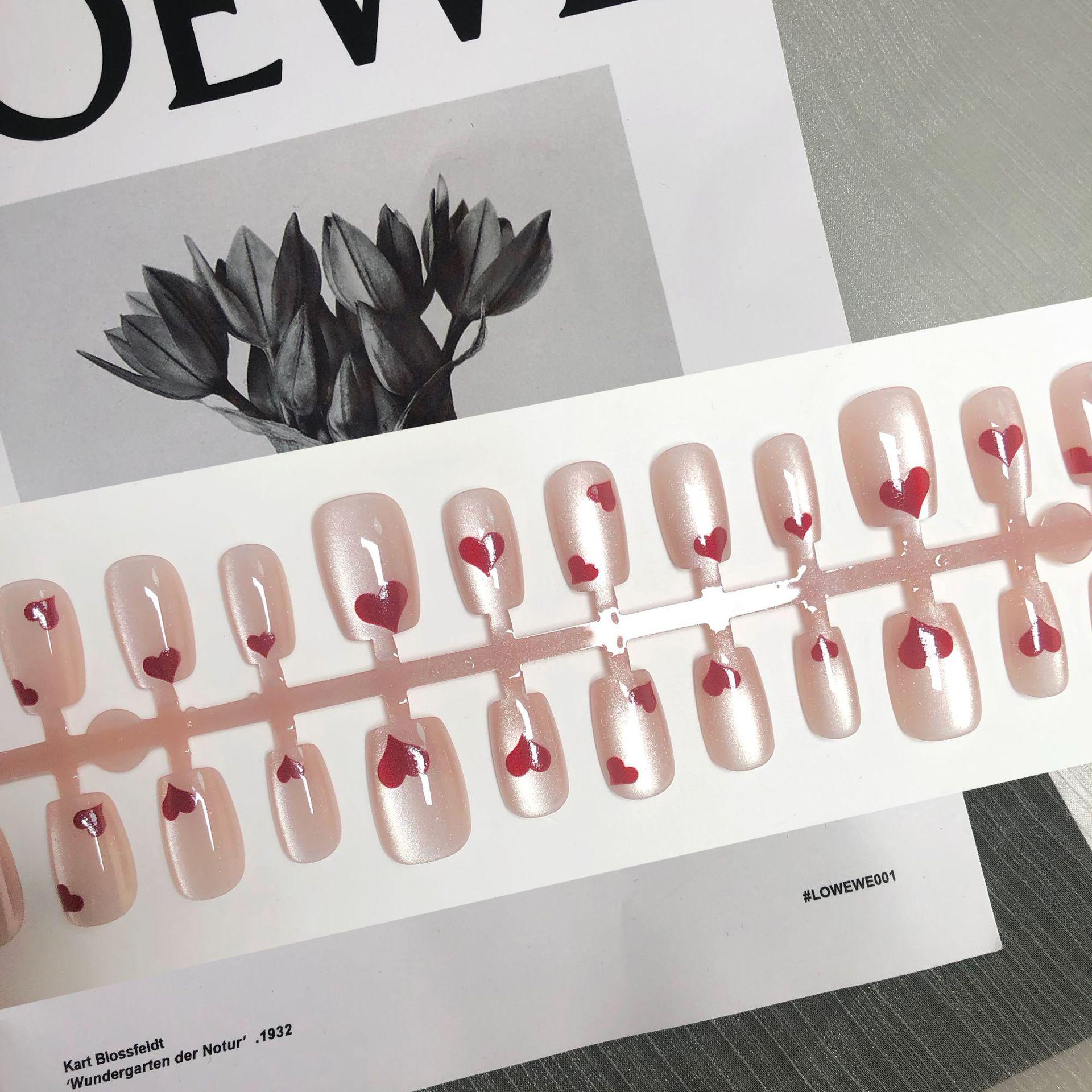 

Светло-розовые хрустальные полоски для ногтей «кошачий глаз» - Носимые, Готовые, Полноразмерные нюдовые арт-патчи [30 штук] YM928-S Sweetheart Cat Eye All S