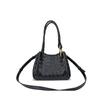 2026 New Fashionable And Versatile Diamond Grid Woven Hand-held Leather Shoulder Cross Woven Landing