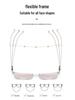 2181 Women's Polarized Magnetic Clip-On Dual-Use Prescription Glasses and Blush Gradient Sunglasses