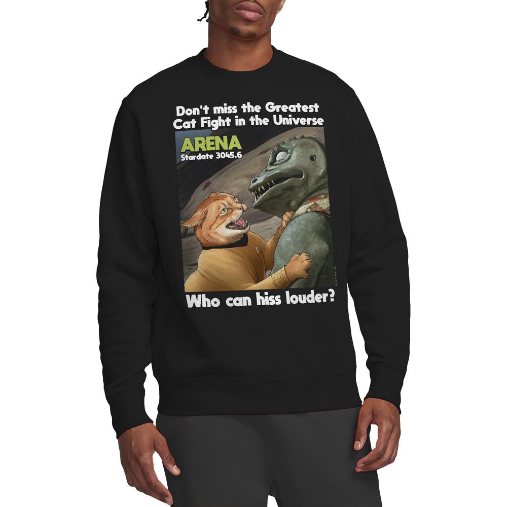 Star Trek Unisex Adult Cat Fight Sweatshirt