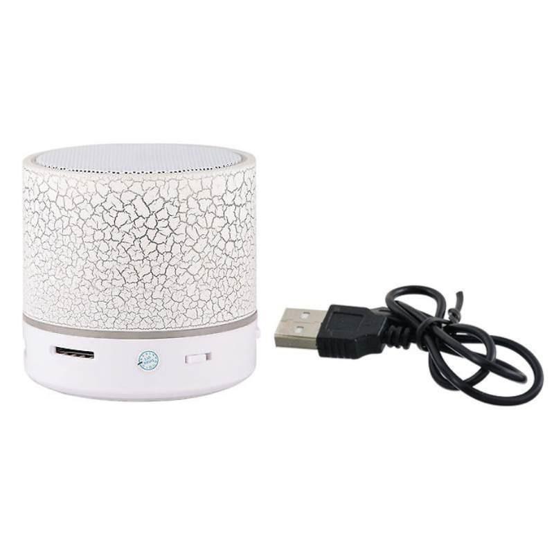 Tragbarer Mini-Bluetooth-Lautsprecher mit LED-Licht, kabelloser Lautsprecher, Geschenk, Auto, Zuhause, Outdoor