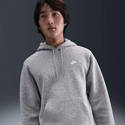 Nike Club FW25 Brand Logo Fleece Lined Pullover Hooded Sweatshirt Men  XL