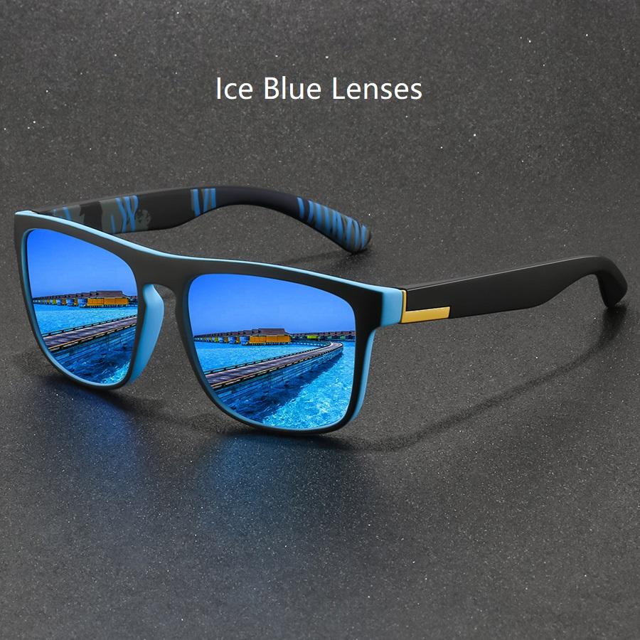 Fashion Vintage Square Sport Sunglasses Men Women Fishing Driving Man Luxury Brand Designer Sun Glasses Anti-Glare Eyewear Uv400