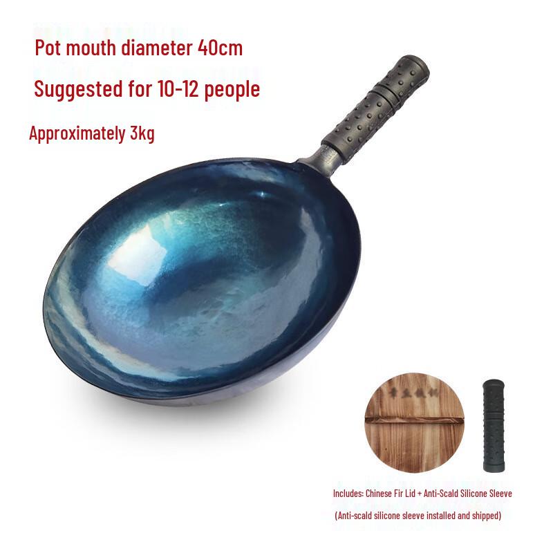 Grandmaster Mirror Series Hand-Forged Cast Iron Wok