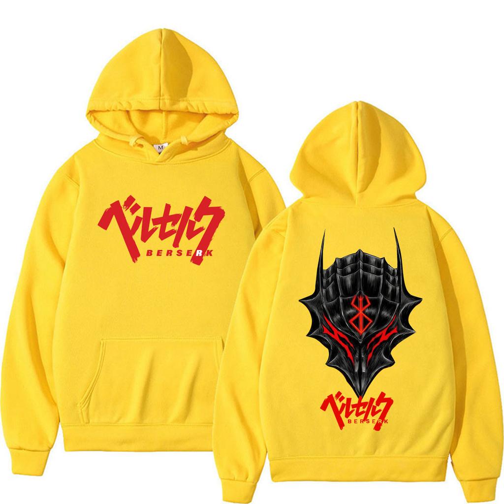 Sudaderas con Capucha Gráficas Vintage de Anime Japonés Berserk Geniales Manga Vintage para Hombre Mujer Ropa Deportiva Harajuku Oversize Casual Sudadera con Capucha Streetwear