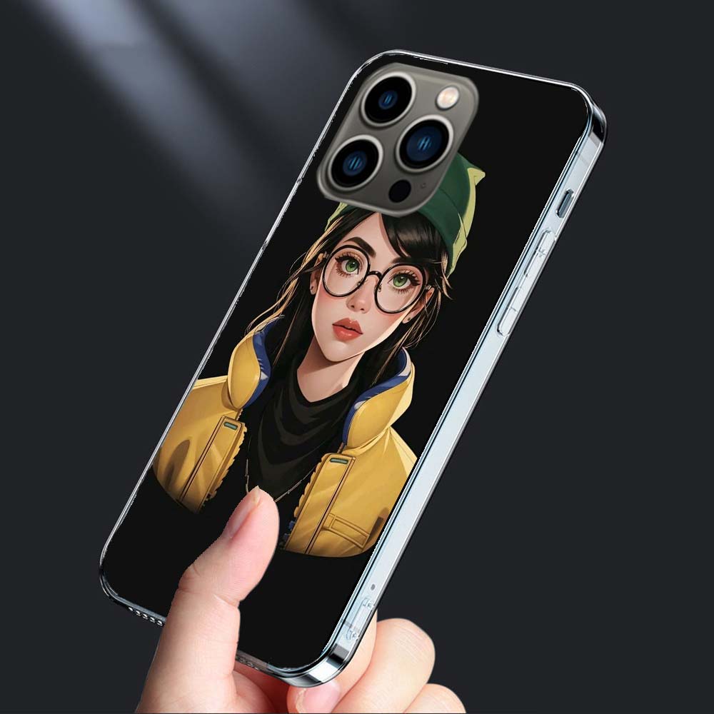 Valorant Killjoy Phone Case For Iphone 16E 15 Pro 14 Plus 17E 16 17 Pro Max Air 11 12 13 Mini Shockproof Capa Cute Cover TPU