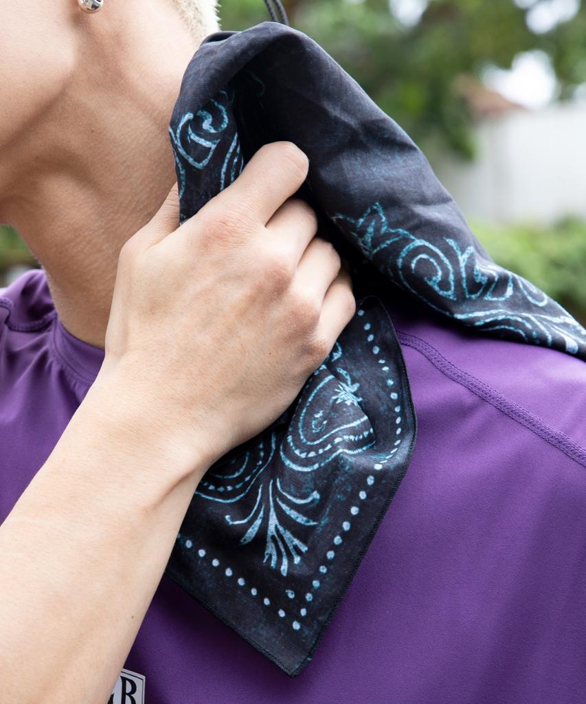 GLACK Gactar001 Iron Cross Paisley Bandana (2 Colors)