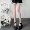 Ultra-Thin Polka Dot Pantyhose: Red Heart Black Silk Japanese Style