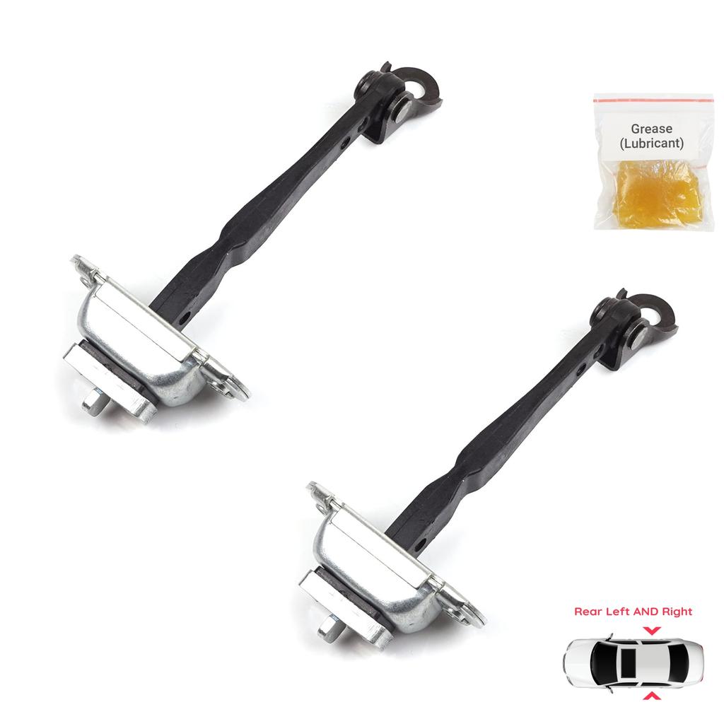 EDP1253-1 2 Pieces Rear Left AND Right Door Catch Hinge Brake Stop Check Strap Limiter for Renault Kadjar Nissan Qashqai MK2 J11 824304EA0A
