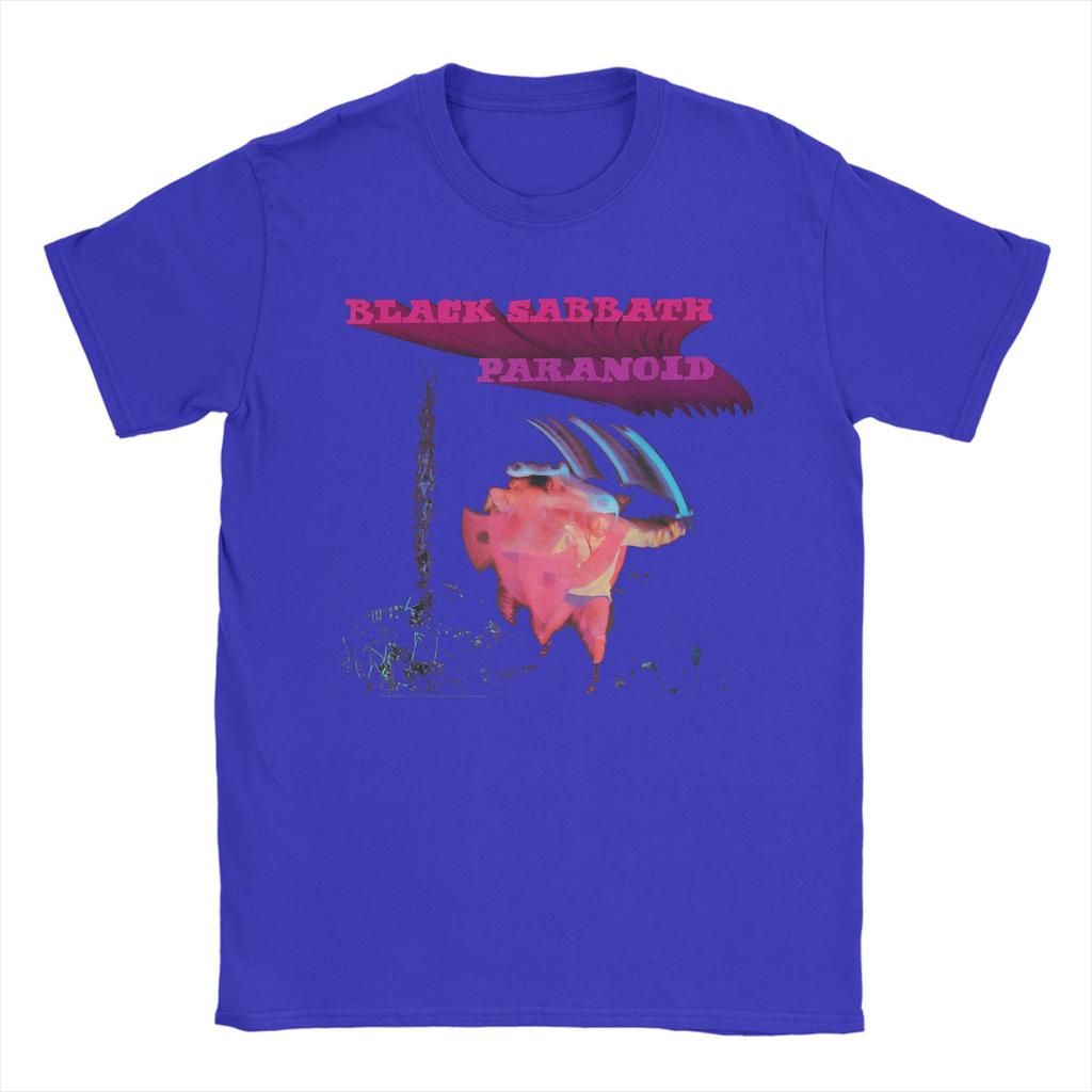 Tricouri Black Sabbath Paranoid Motion Trails Bărbați Noutate Tricou 100% Bumbac Gât Rotund Mânecă Scurtă Tricou Haine Mărimi Mari