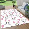 Sailor Moon5 Flannel Pattern Square Carpet,Area Rug,Carpet Rug for Living Room Bedroom Sofa Playroom Decor,Non-slip Floor Mat