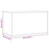 Truhe mit rustikaler Holzoptik 84 x 42 x 46 cm Holzwerkstoff