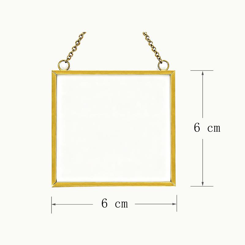 Eenvoudig Metalen Fotolijstje, Hoge Transparantie Glazen Fotolijst, Plantenspecimen en Gedroogde Bloem Bewaarframe