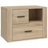 Nightstand Sonoma Oak Finish 60 x 36 x 45 cm Particleboard