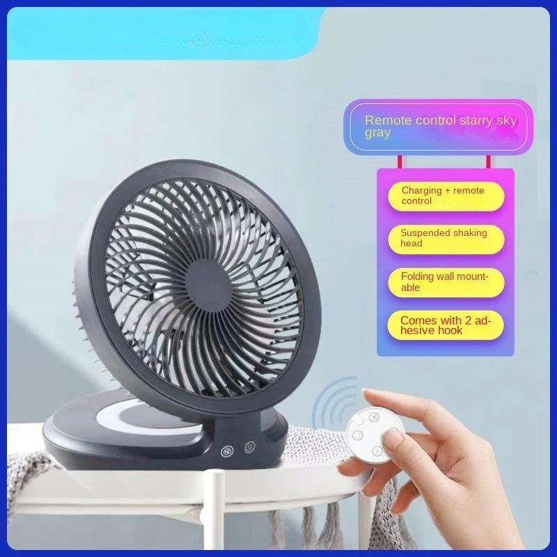 Ventilatore a Circolazione d'Aria Edon Senza Fili Sospeso Ricarica USB Portatile Pieghevole da Esterno 4 Velocità del Vento Controllo Libero Ventilatore ad Alta Velocità Nuovo